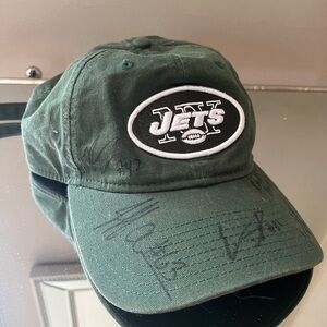 REAL SIGNED Unworn Green Jets Baseball Cap
